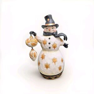 Jim Shore Heartwood Creek Be Merry, Be Bright 2019 Snowman Figurine 6004199